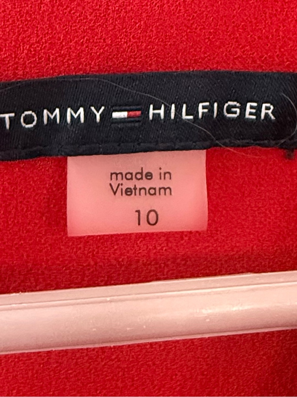 Tommy Hilfiger red Cold-Shoulder Sheath Dress - Picture 2 of 3